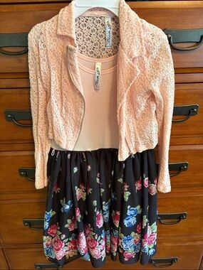 Knitworks Peach Lace Crochet Top